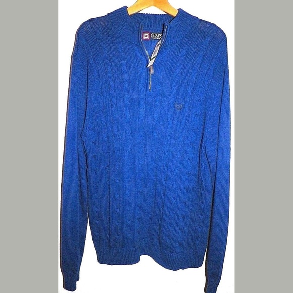 Chaps Ralph Lauren Other - Men's L Chaps Ralph Lauren Blue Cable Knit Sweater